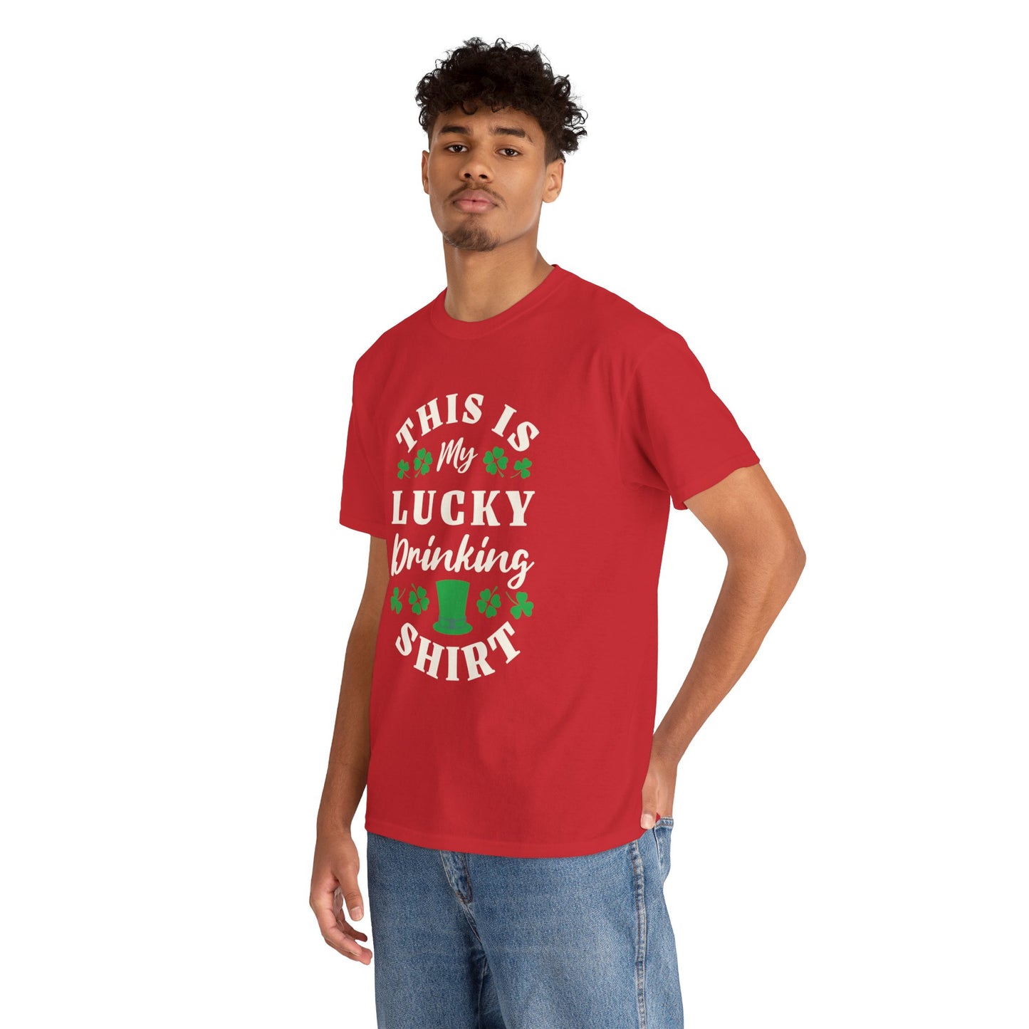 This is my lucky drinking shirt (Gildan · 5000) Unisex Heavy Cotton Tee