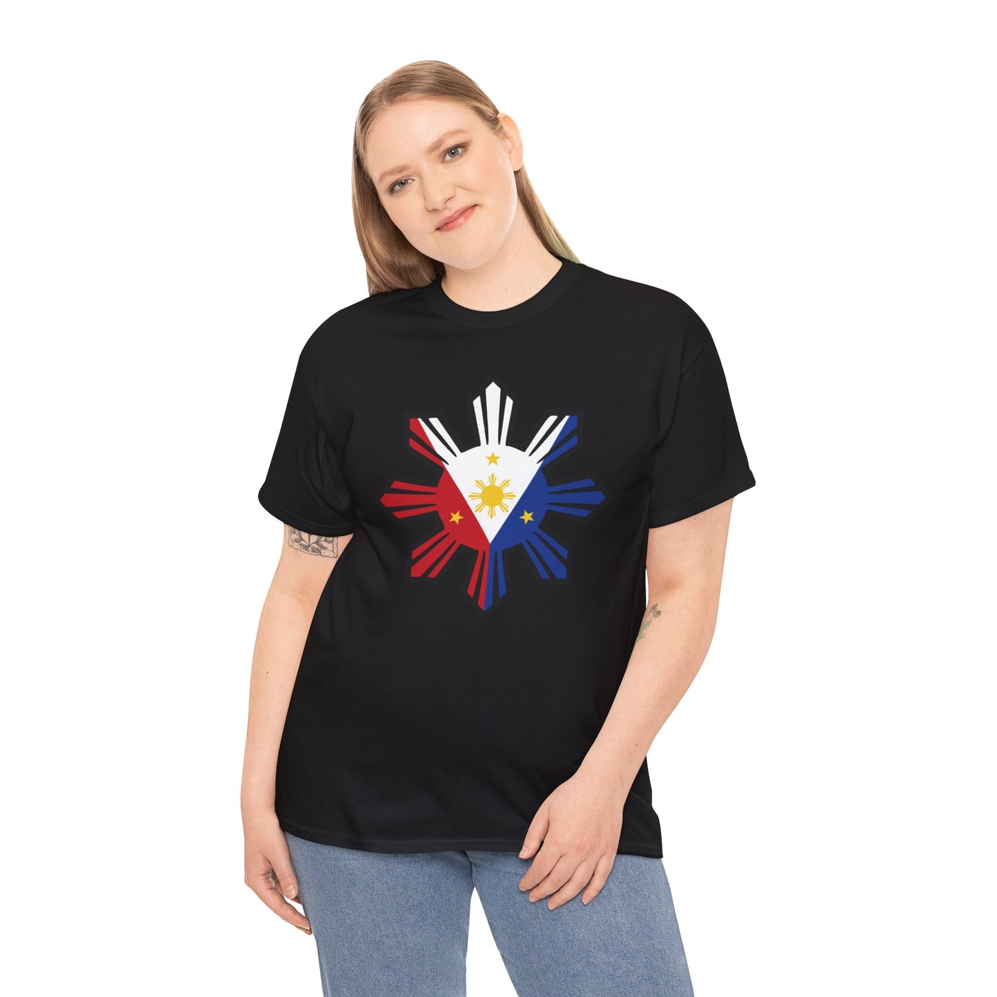 Filipino Flag 1 (Gildan · 5000) Unisex Heavy Cotton Tee