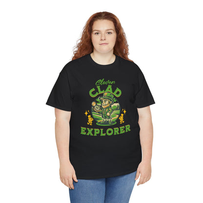 Clover Clad Explorer (Gildan · 5000) Unisex Heavy Cotton Tee