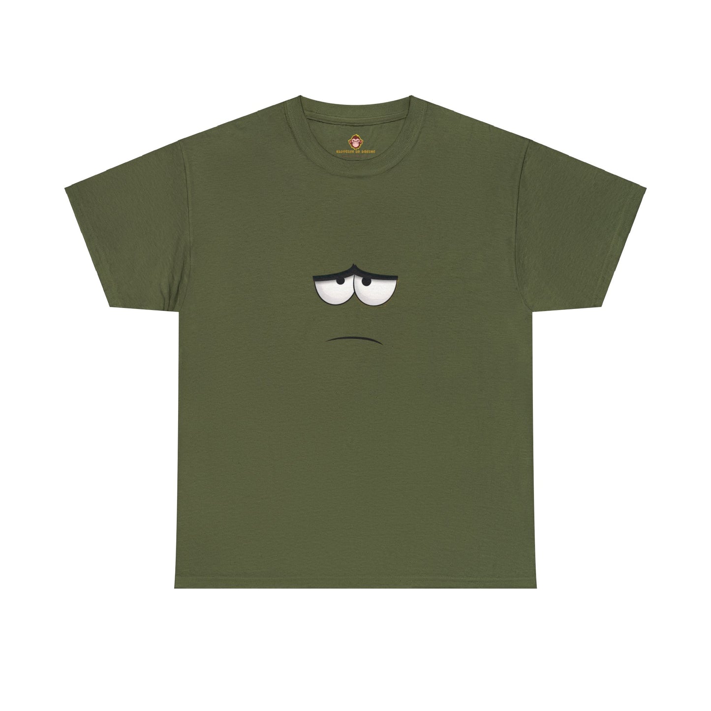 Unhappy Face 1 Unisex Heavy Cotton Tee