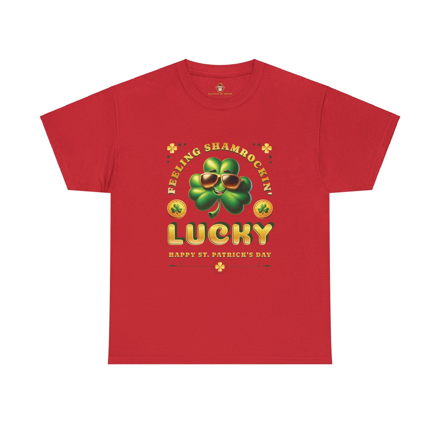 Feeling Shamrockin' Lucky and Blessed (Gildan · 5000) Unisex Heavy Cotton Tee