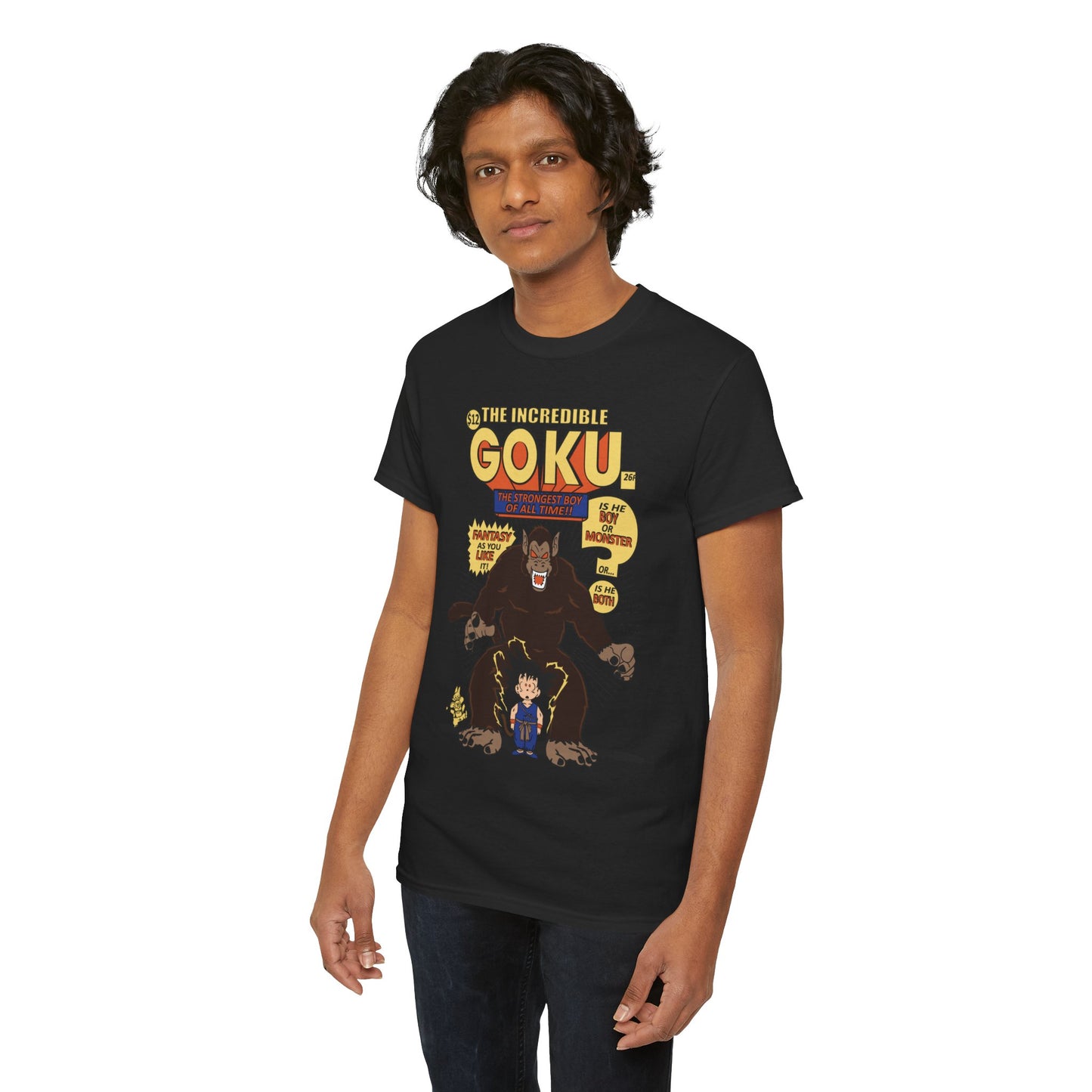 Goku Comic (Gildan · 5000) Unisex Heavy Cotton Tee