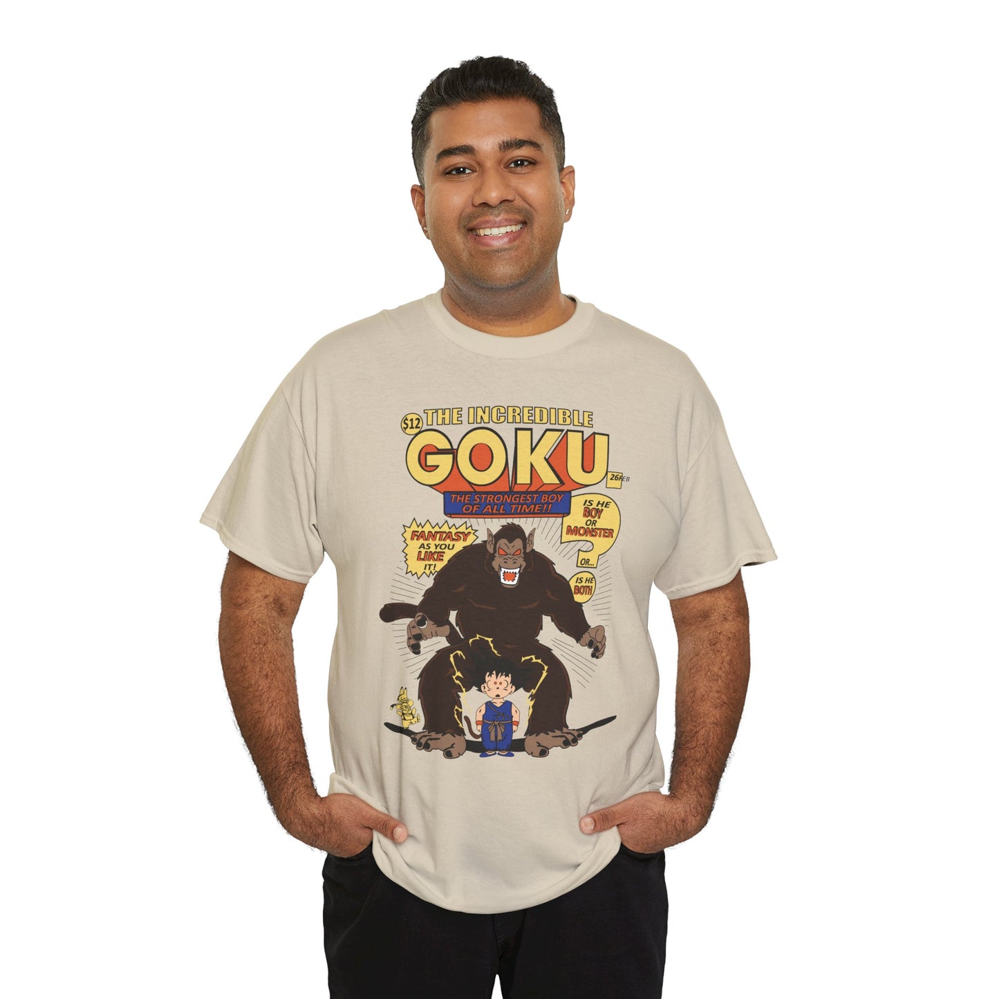 Goku Comic (Gildan · 5000) Unisex Heavy Cotton Tee