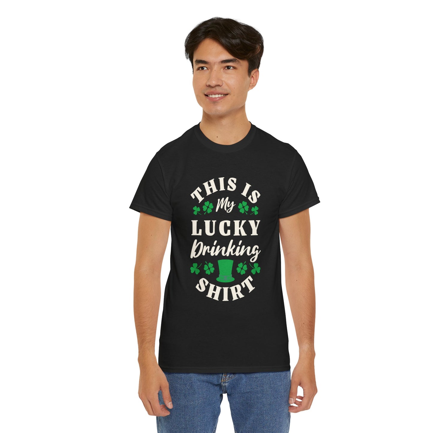 This is my lucky drinking shirt (Gildan · 5000) Unisex Heavy Cotton Tee