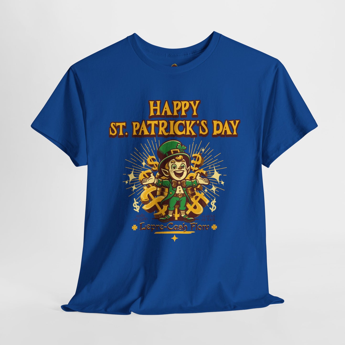 Happy St. Patrick's Day (Gildan · 5000) Unisex Heavy Cotton Tee