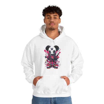 Panda Bear with X on forehead for Adults Unisex Heavy Blend™ Hooded Sweatshirt