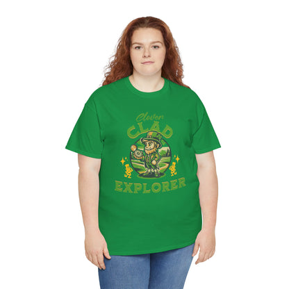 Clover Clad Explorer (Gildan · 5000) Unisex Heavy Cotton Tee