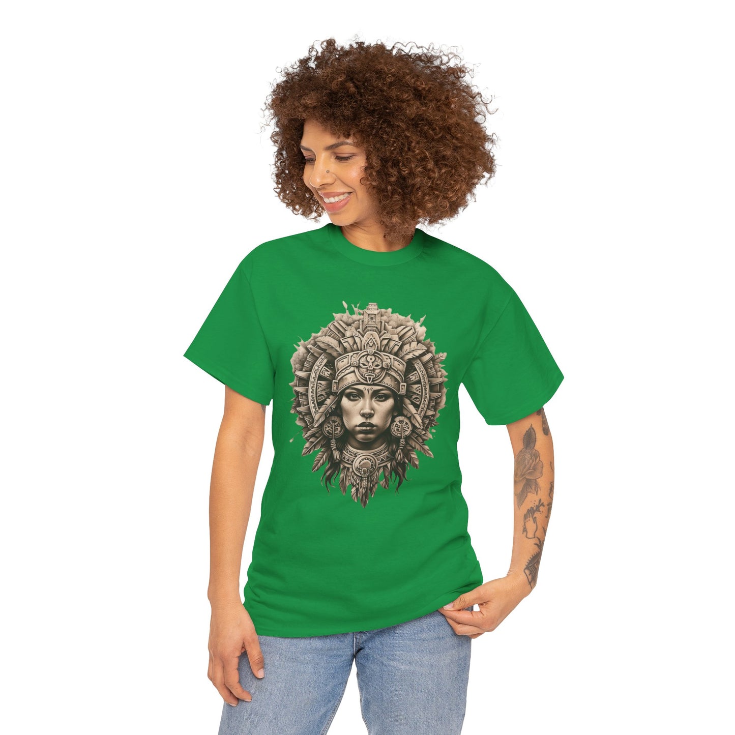 Aztec Woman 1 (Gildan · 5000) Unisex Heavy Cotton Tee