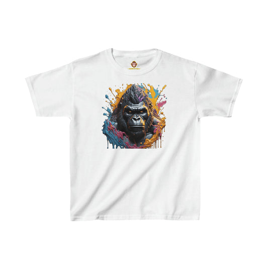 Gorilla dripping paint for Kids (Gildan · 5000B) Heavy Cotton™ Tee