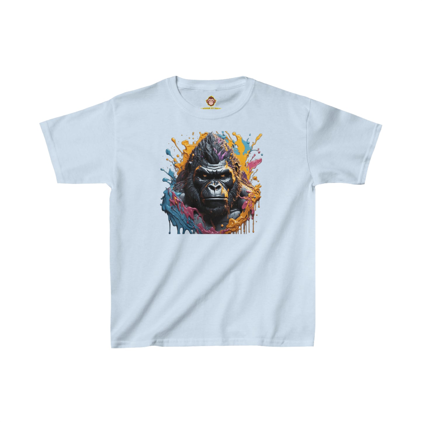 Gorilla dripping paint for Kids (Gildan · 5000B) Heavy Cotton™ Tee