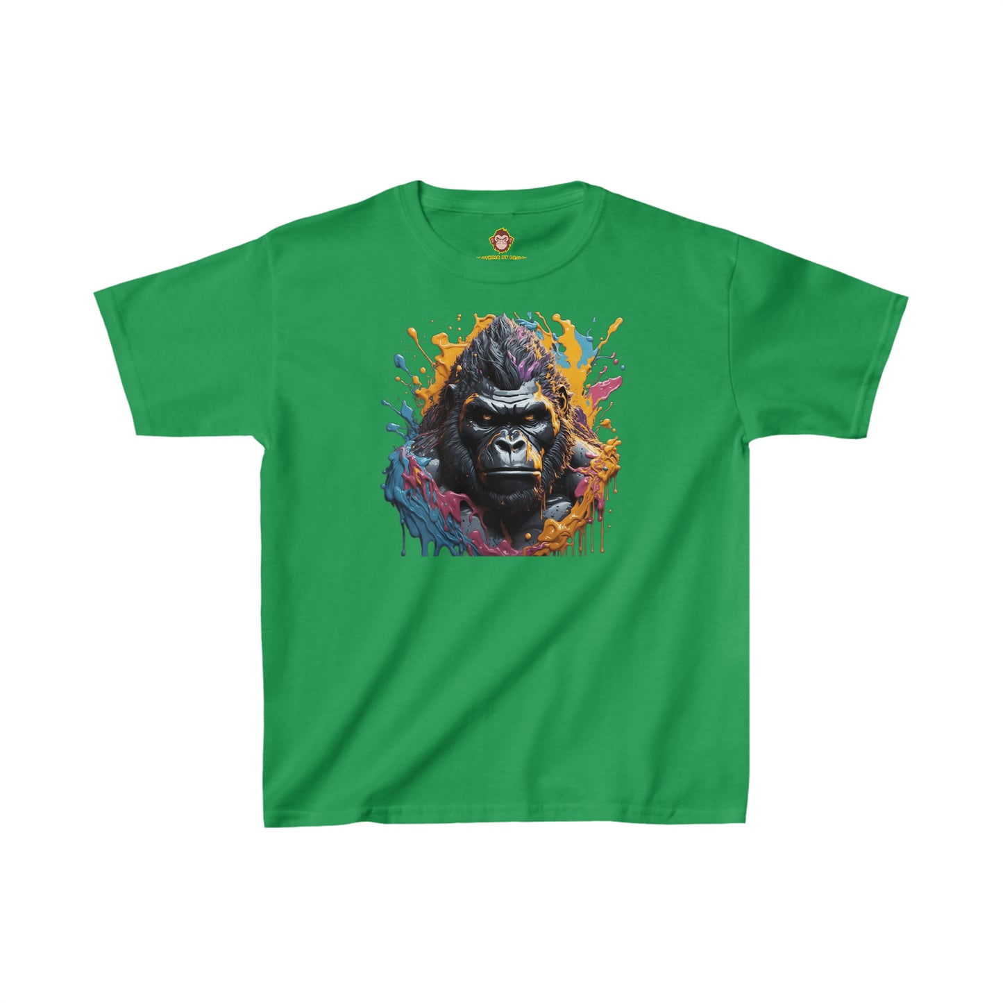 Gorilla dripping paint for Kids (Gildan · 5000B) Heavy Cotton™ Tee