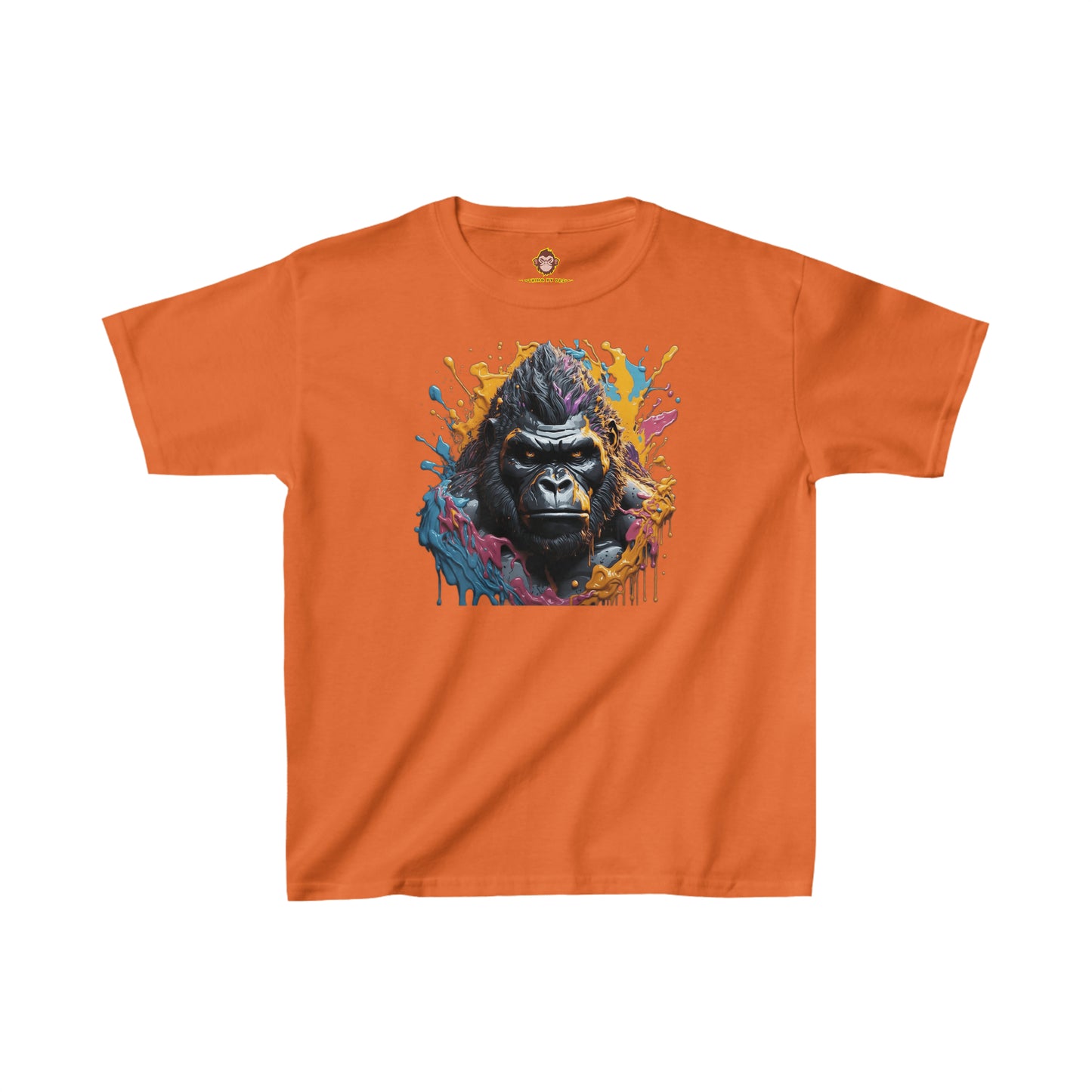 Gorilla dripping paint for Kids (Gildan · 5000B) Heavy Cotton™ Tee