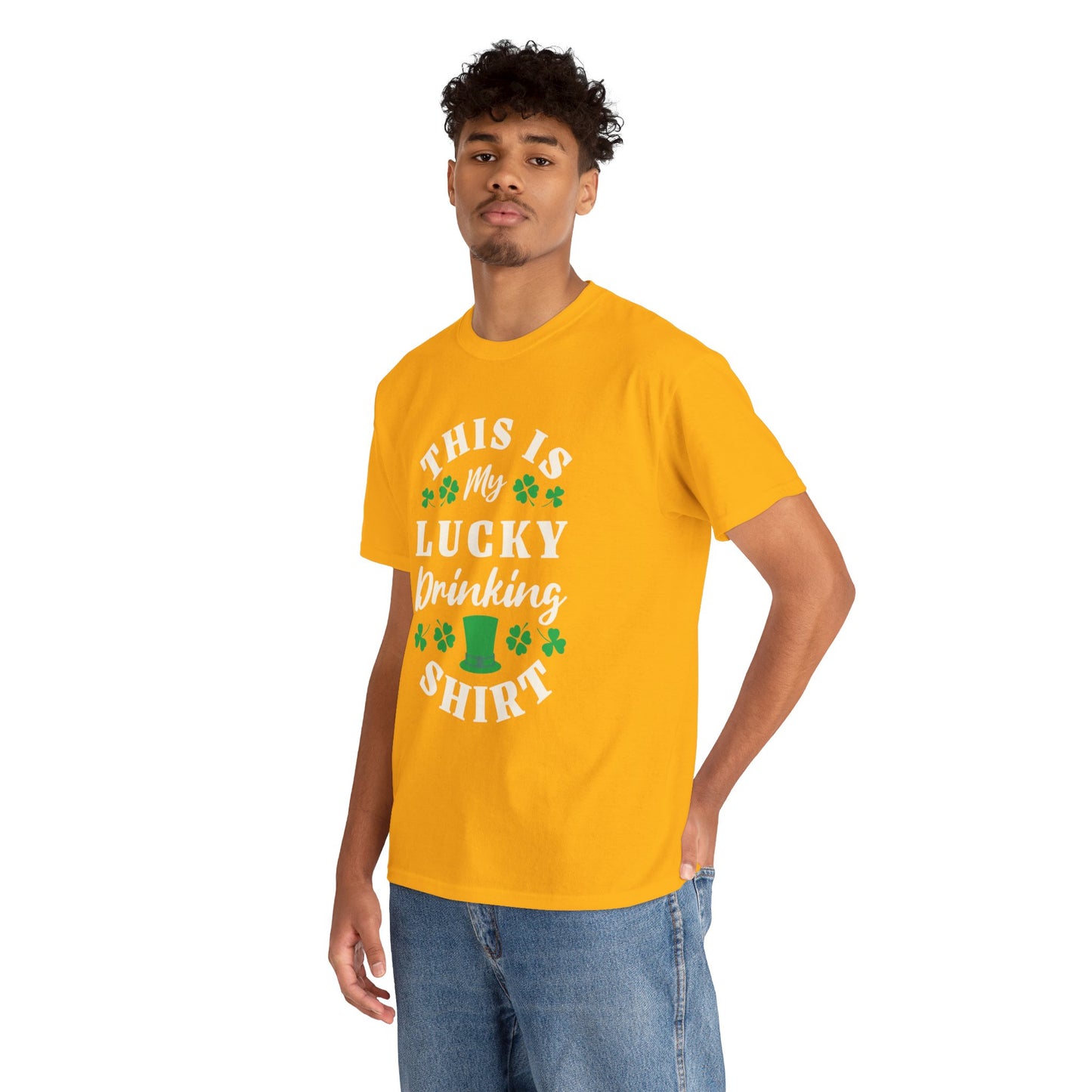 This is my lucky drinking shirt (Gildan · 5000) Unisex Heavy Cotton Tee