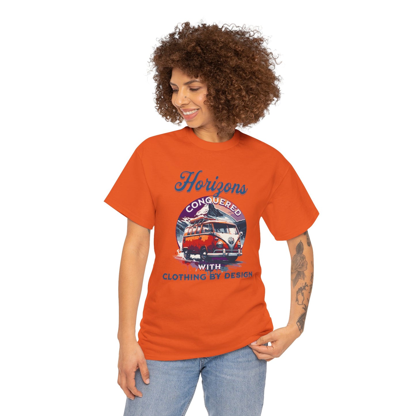 Horizons Conquered with Clothing By Design (Gildan · 5000) Unisex Heavy Cotton Tee