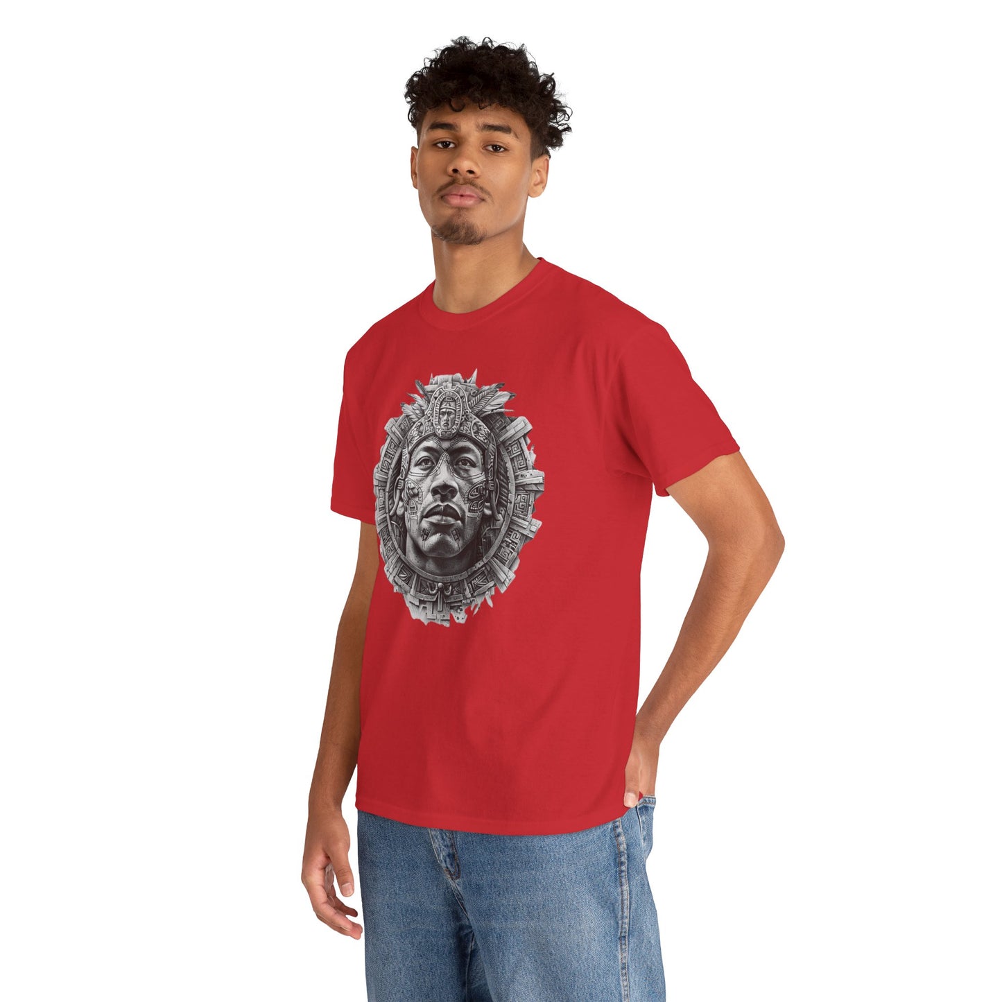 Aztec Man 1 (Gildan · 5000) Unisex Heavy Cotton Tee