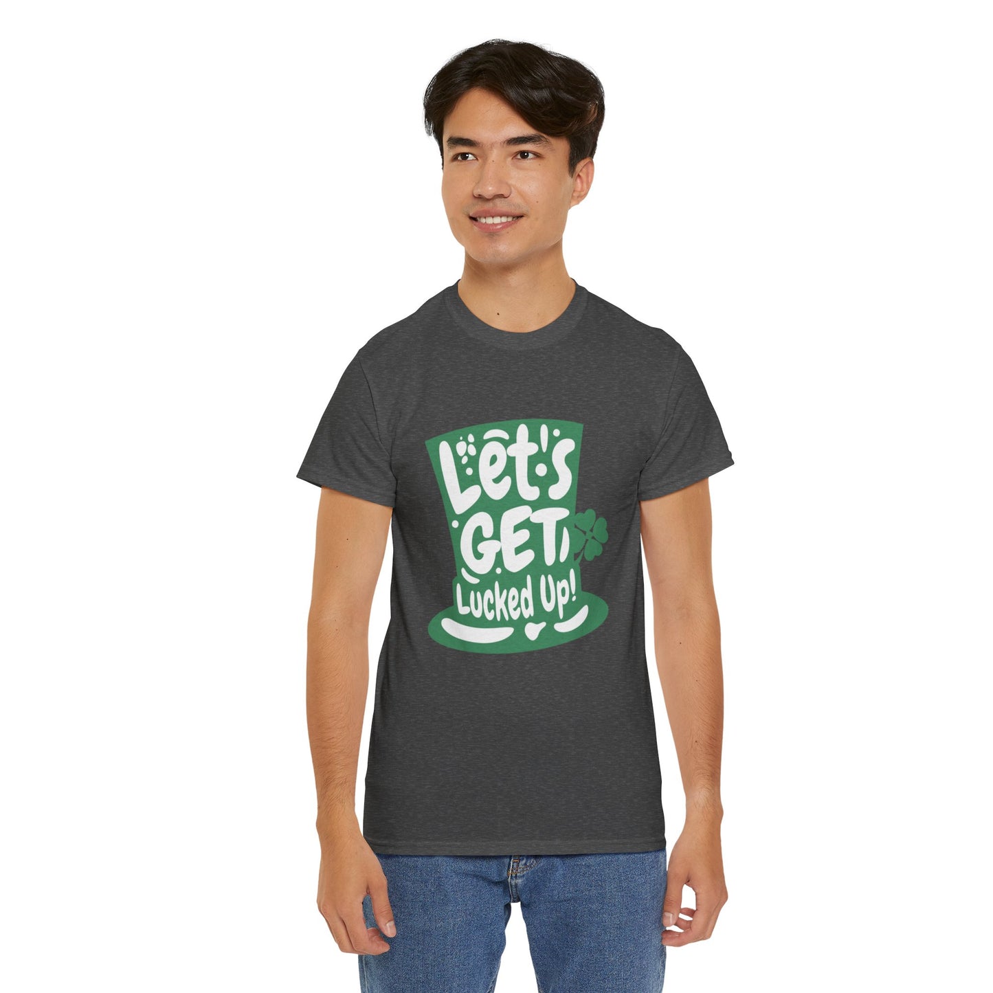 Let's get lucked up (Gildan · 5000) Unisex Heavy Cotton Tee