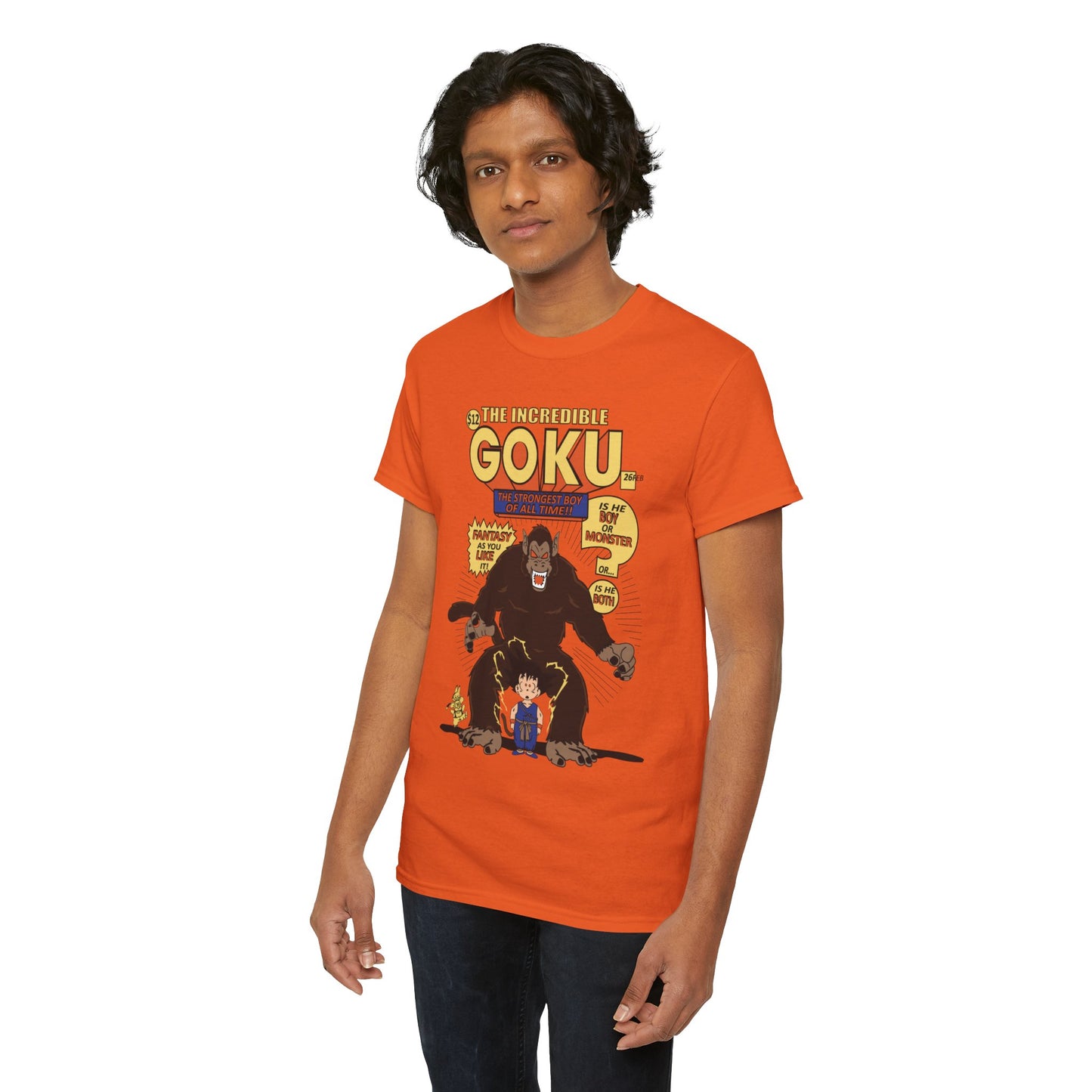 Goku Comic (Gildan · 5000) Unisex Heavy Cotton Tee