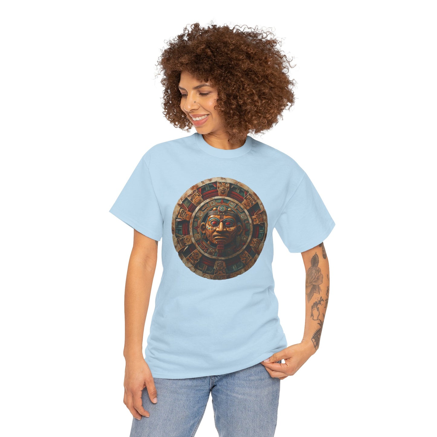 Mayan Calendar 1 (Gildan · 5000) Unisex Heavy Cotton Tee