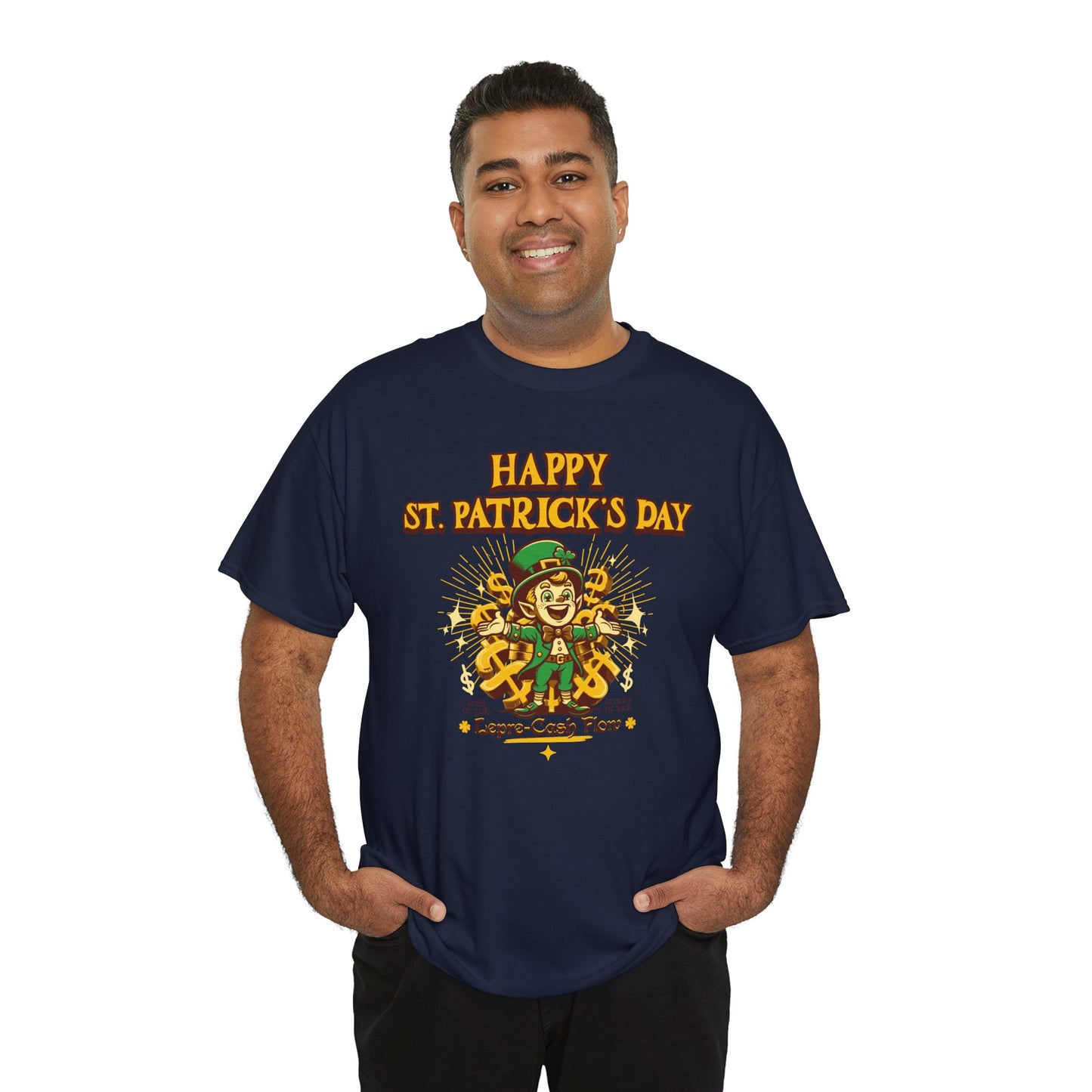 Happy St. Patrick's Day (Gildan · 5000) Unisex Heavy Cotton Tee