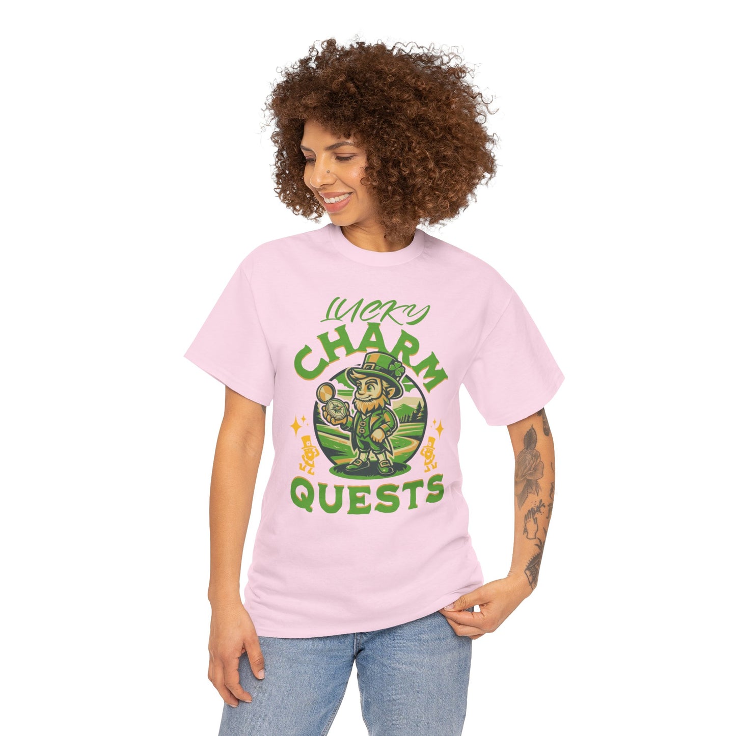 Lucky Charm Quest (Gildan · 5000) Unisex Heavy Cotton Tee