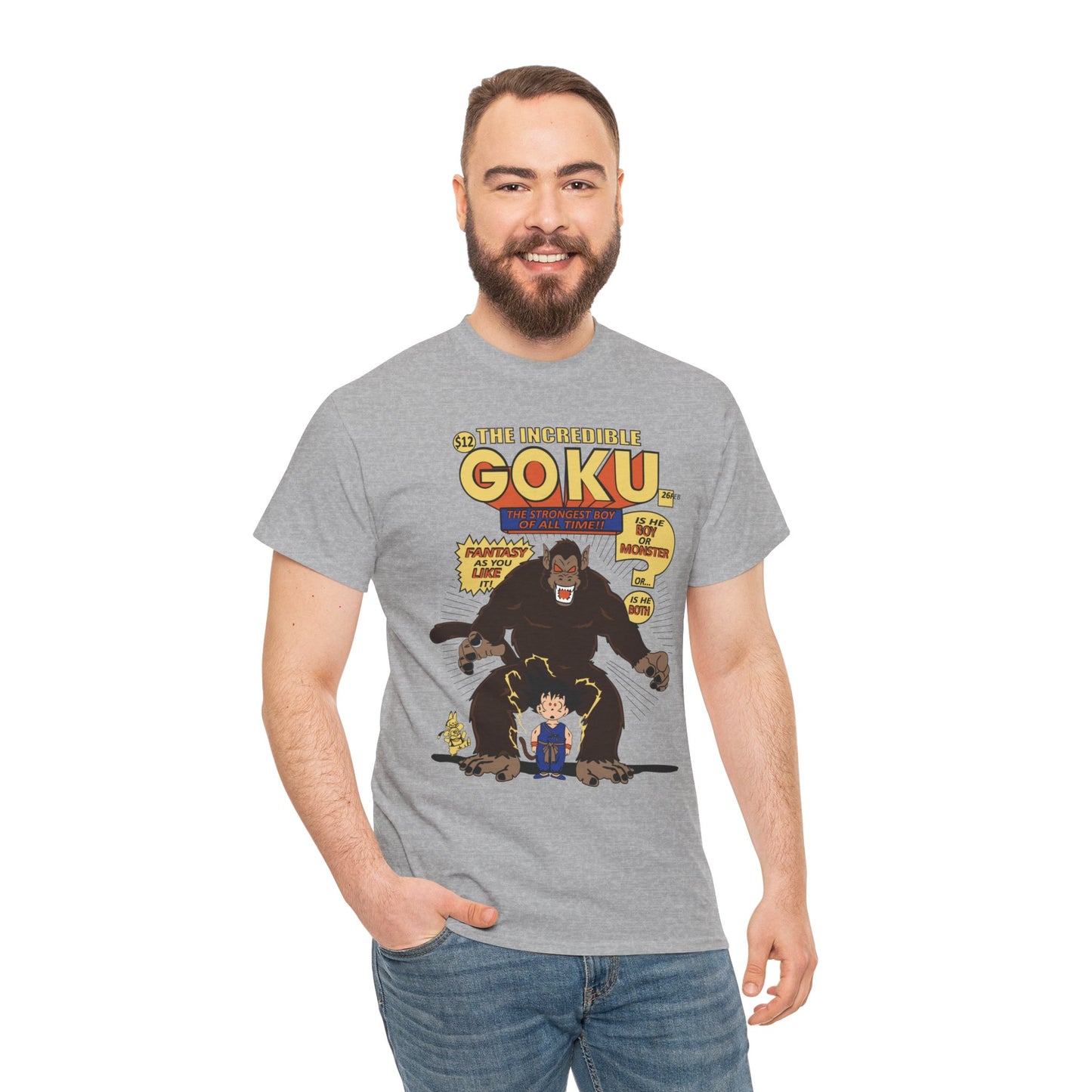 Goku Comic (Gildan · 5000) Unisex Heavy Cotton Tee