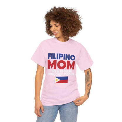 Filipino mom like a regular mom only cooler (Gildan · 5000) Unisex Heavy Cotton Tee