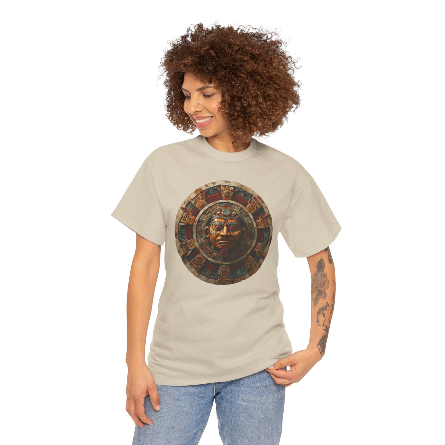 Mayan Calendar 1 (Gildan · 5000) Unisex Heavy Cotton Tee