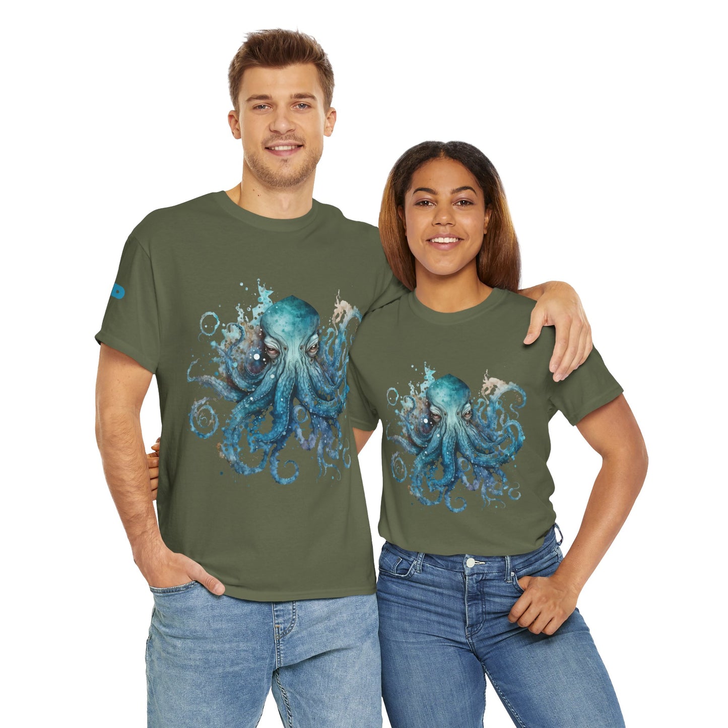 Blue Octopus Tee - Kraken