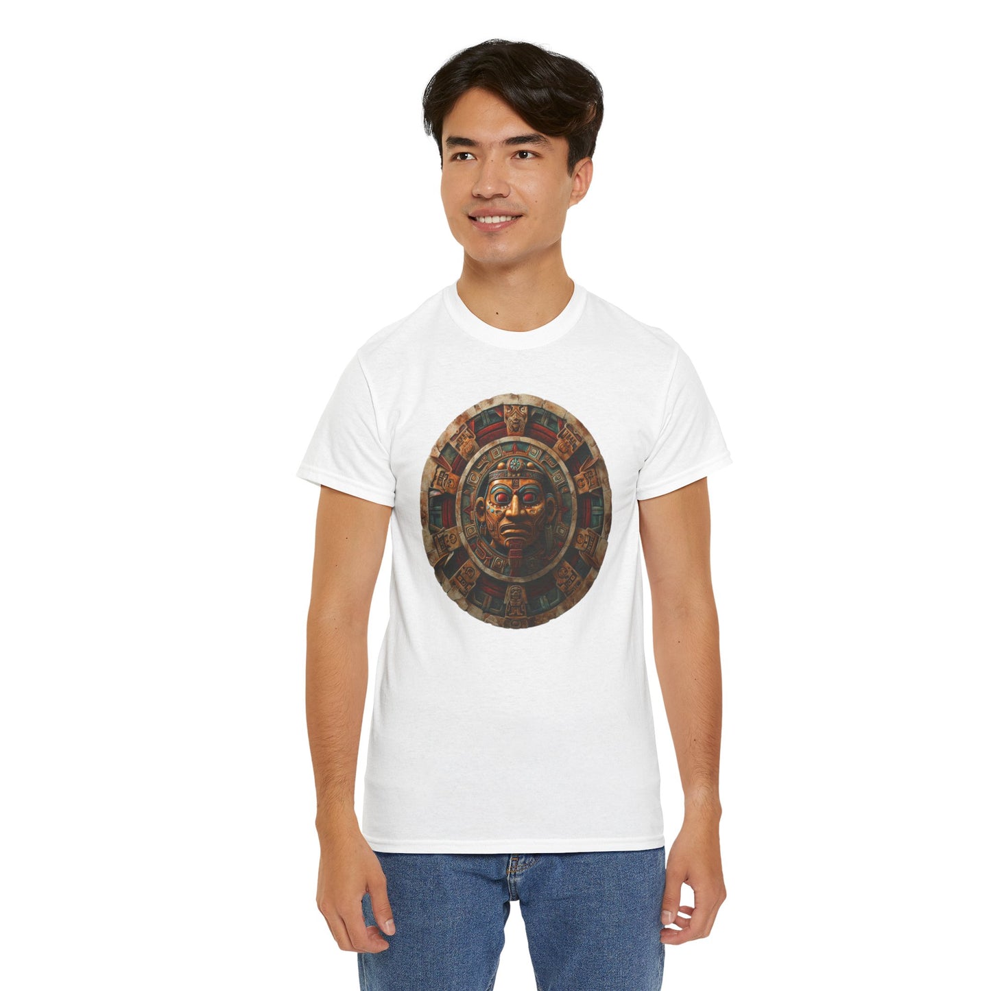 Mayan Calendar 1 (Gildan · 5000) Unisex Heavy Cotton Tee