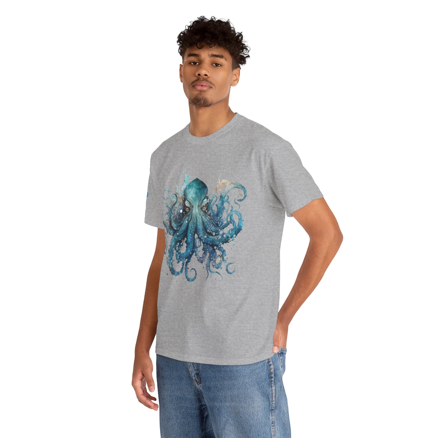 Blue Octopus Tee - Kraken