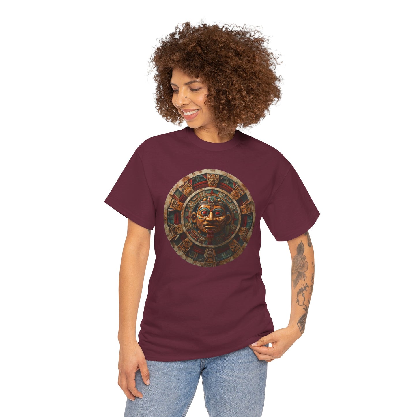 Mayan Calendar 1 (Gildan · 5000) Unisex Heavy Cotton Tee