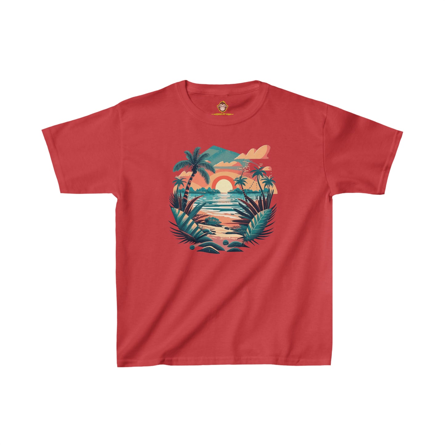 Tropical Beach for kids (Gildan · 5000B) Heavy Cotton™ Tee