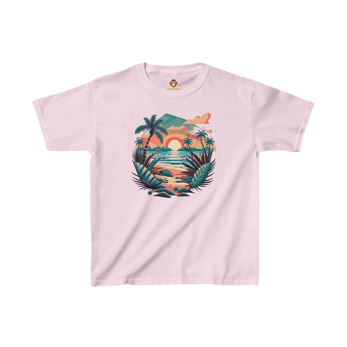 Tropical Beach for kids (Gildan · 5000B) Heavy Cotton™ Tee