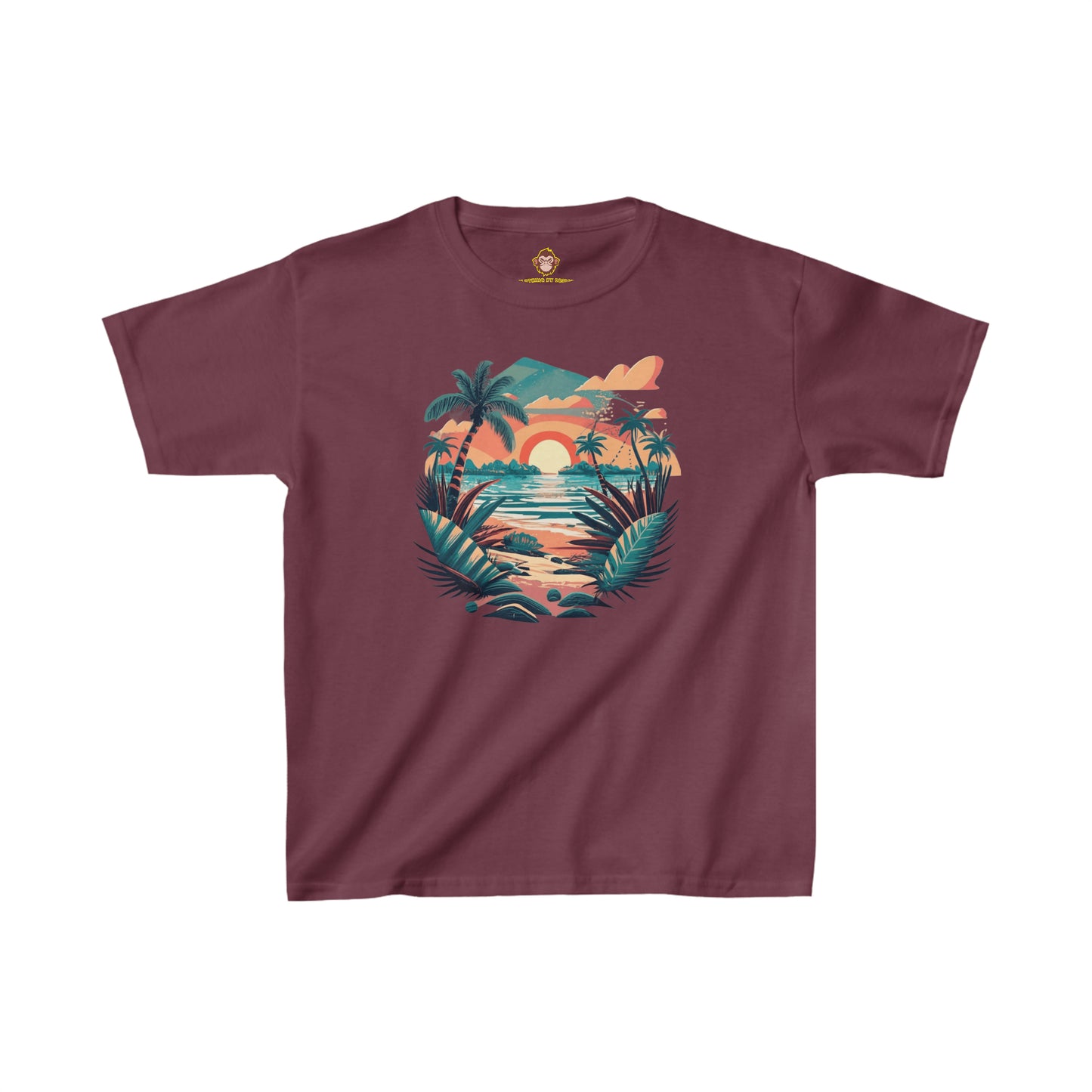 Tropical Beach for kids (Gildan · 5000B) Heavy Cotton™ Tee