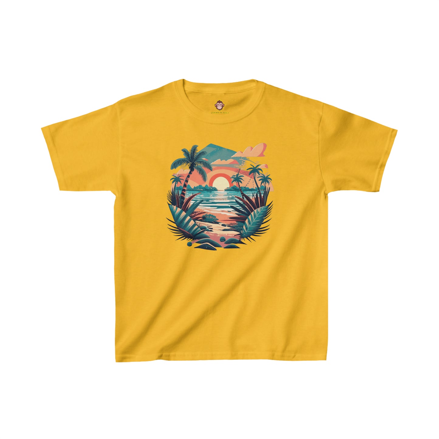 Tropical Beach for kids (Gildan · 5000B) Heavy Cotton™ Tee