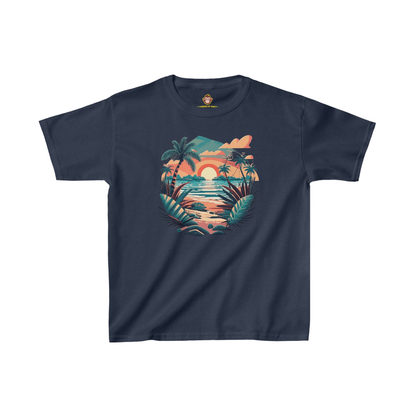 Tropical Beach for kids (Gildan · 5000B) Heavy Cotton™ Tee