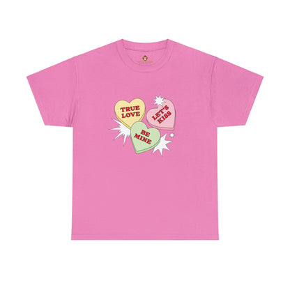 Candy Hearts (Gildan · 5000) Unisex Heavy Cotton Tee