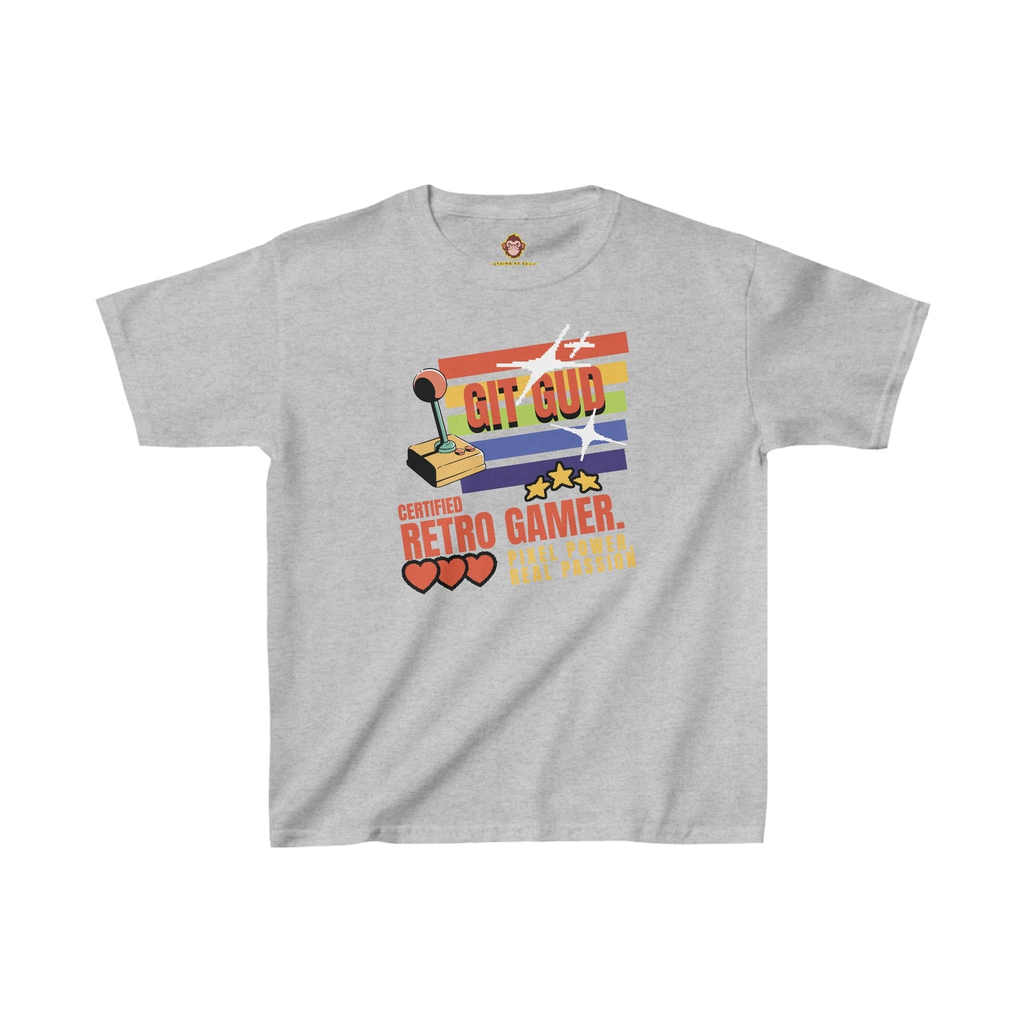 GIT GUD Certified Retro Gamer for kids (Gildan · 5000B) Heavy Cotton™ Tee