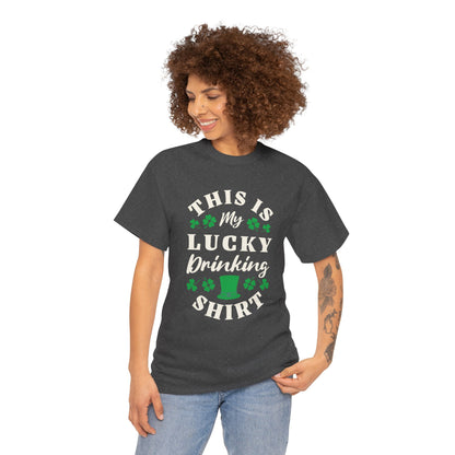 This is my lucky drinking shirt (Gildan · 5000) Unisex Heavy Cotton Tee