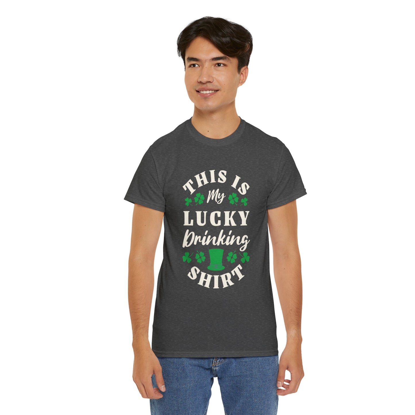 This is my lucky drinking shirt (Gildan · 5000) Unisex Heavy Cotton Tee