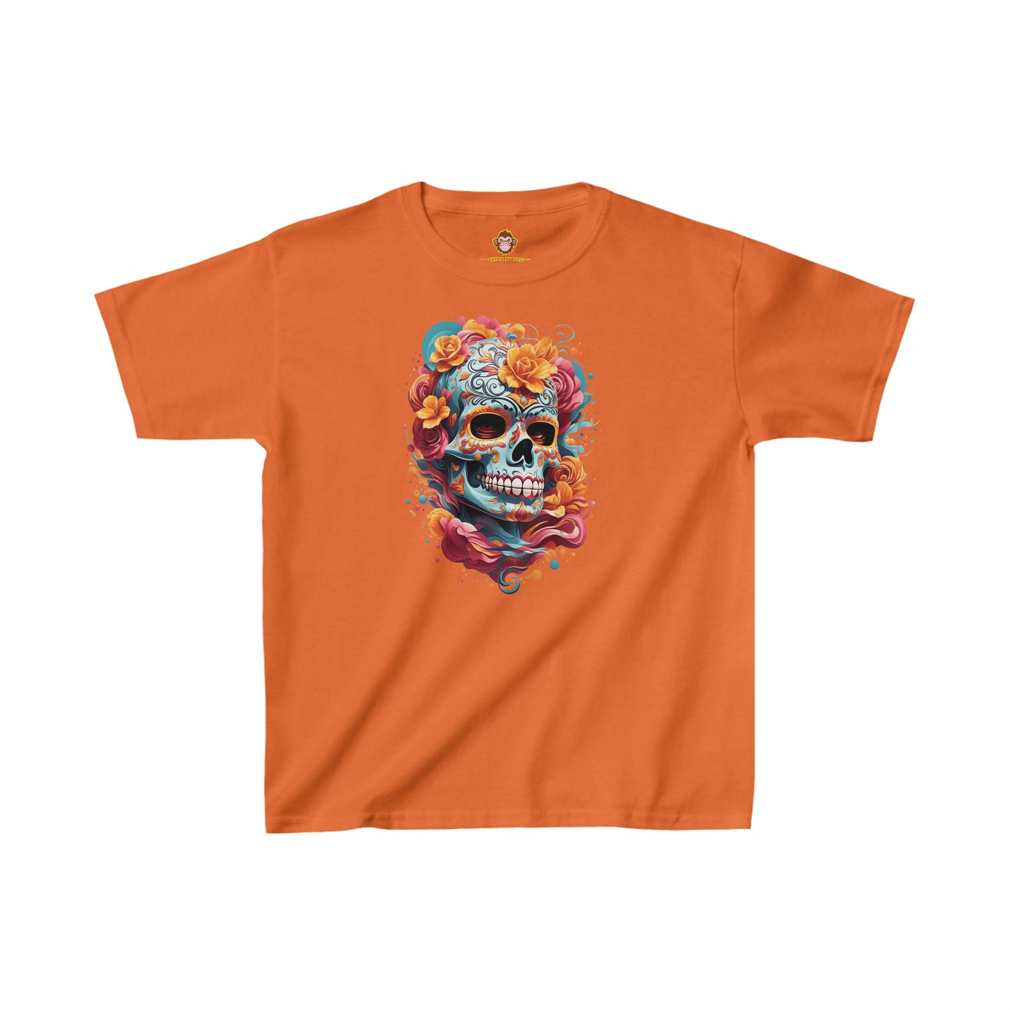 Skeleton with flowers for Kids (Gildan · 5000B) Heavy Cotton™ Tee