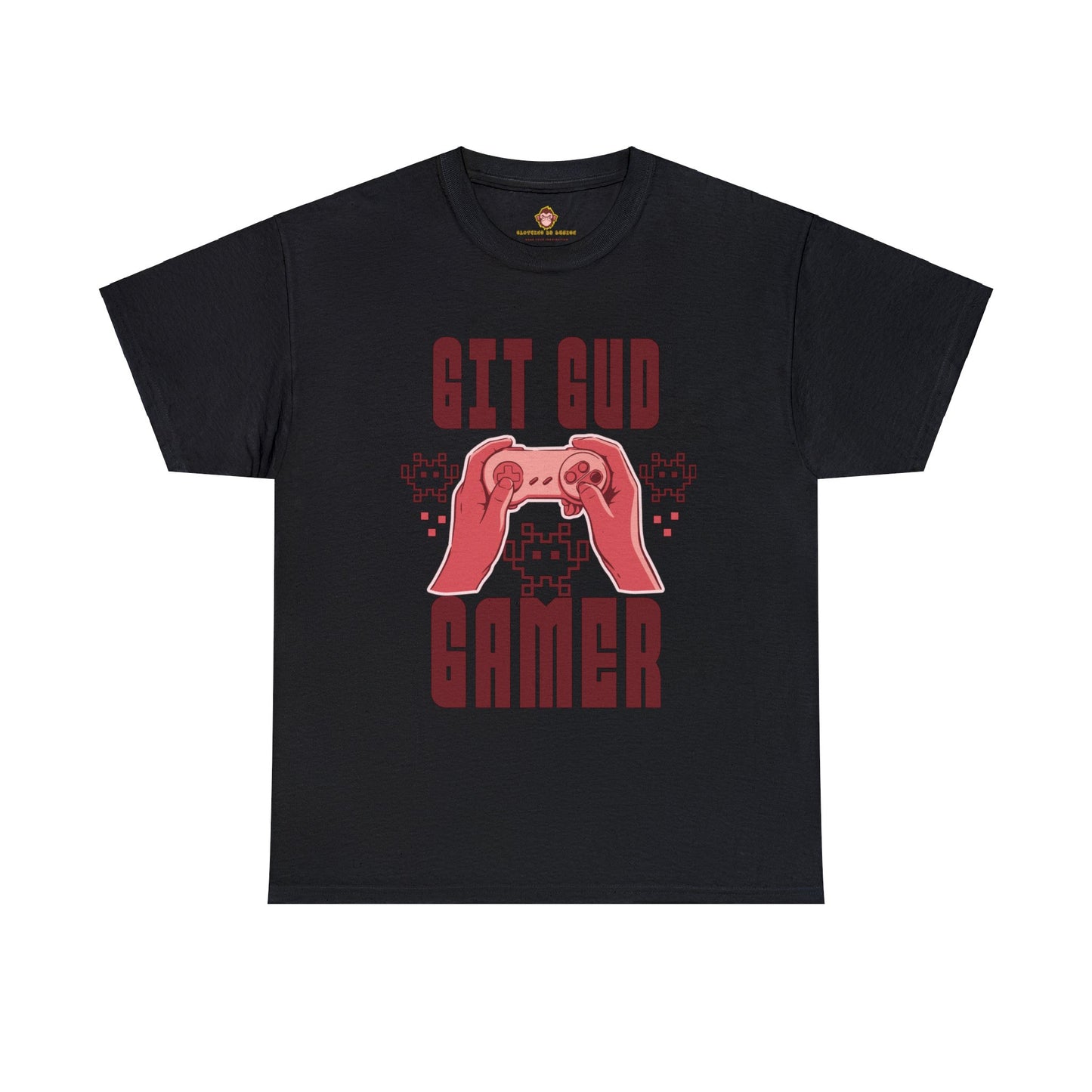 Retro GIT GUD Gamer for Adults (Gildan · 5000) Unisex Heavy Cotton Tee