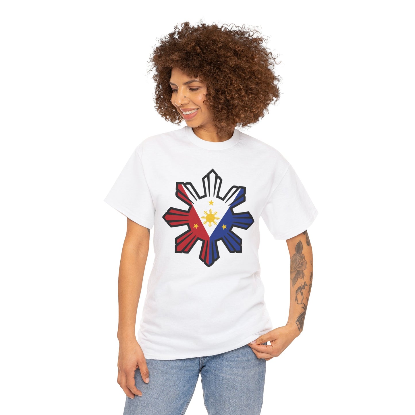 Filipino Flag 1 (Gildan · 5000) Unisex Heavy Cotton Tee