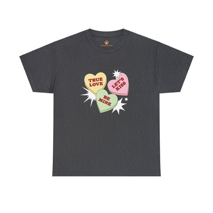 Candy Hearts (Gildan · 5000) Unisex Heavy Cotton Tee