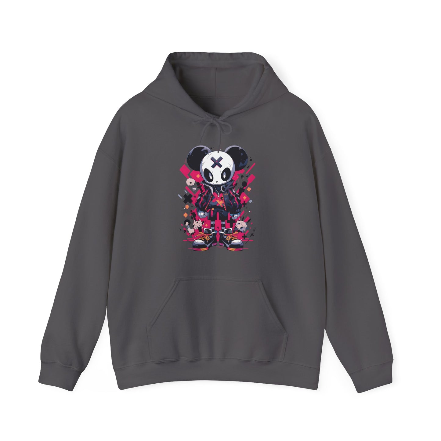 Panda Bear with X on forehead for Adults Unisex Heavy Blend™ Hooded Sweatshirt