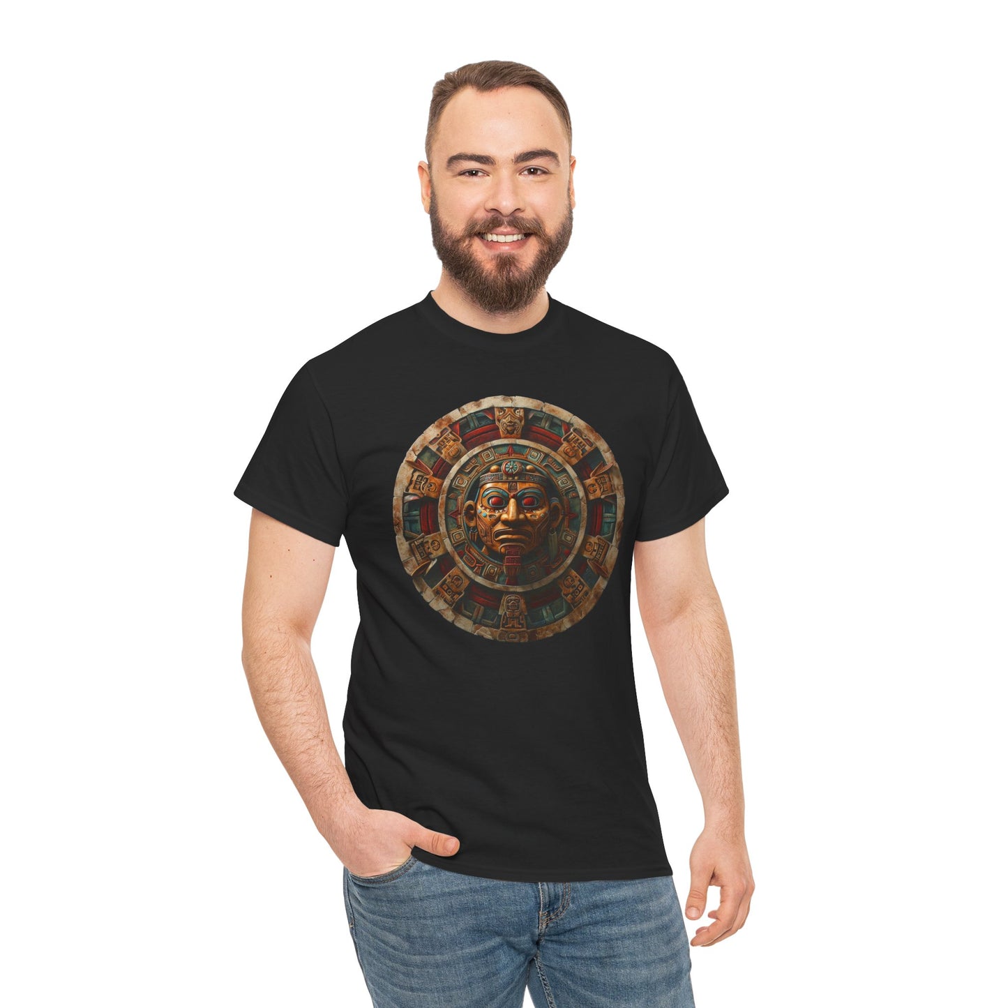 Mayan Calendar 1 (Gildan · 5000) Unisex Heavy Cotton Tee