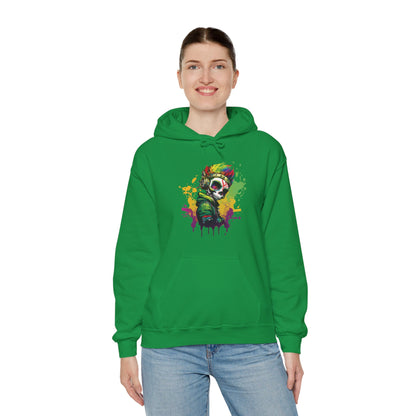 A Colorful Animated Skelly for Adults 1 Unisex Heavy Blend™ Hooded Sweatshirt