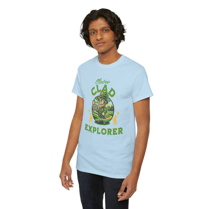 Clover Clad Explorer (Gildan · 5000) Unisex Heavy Cotton Tee