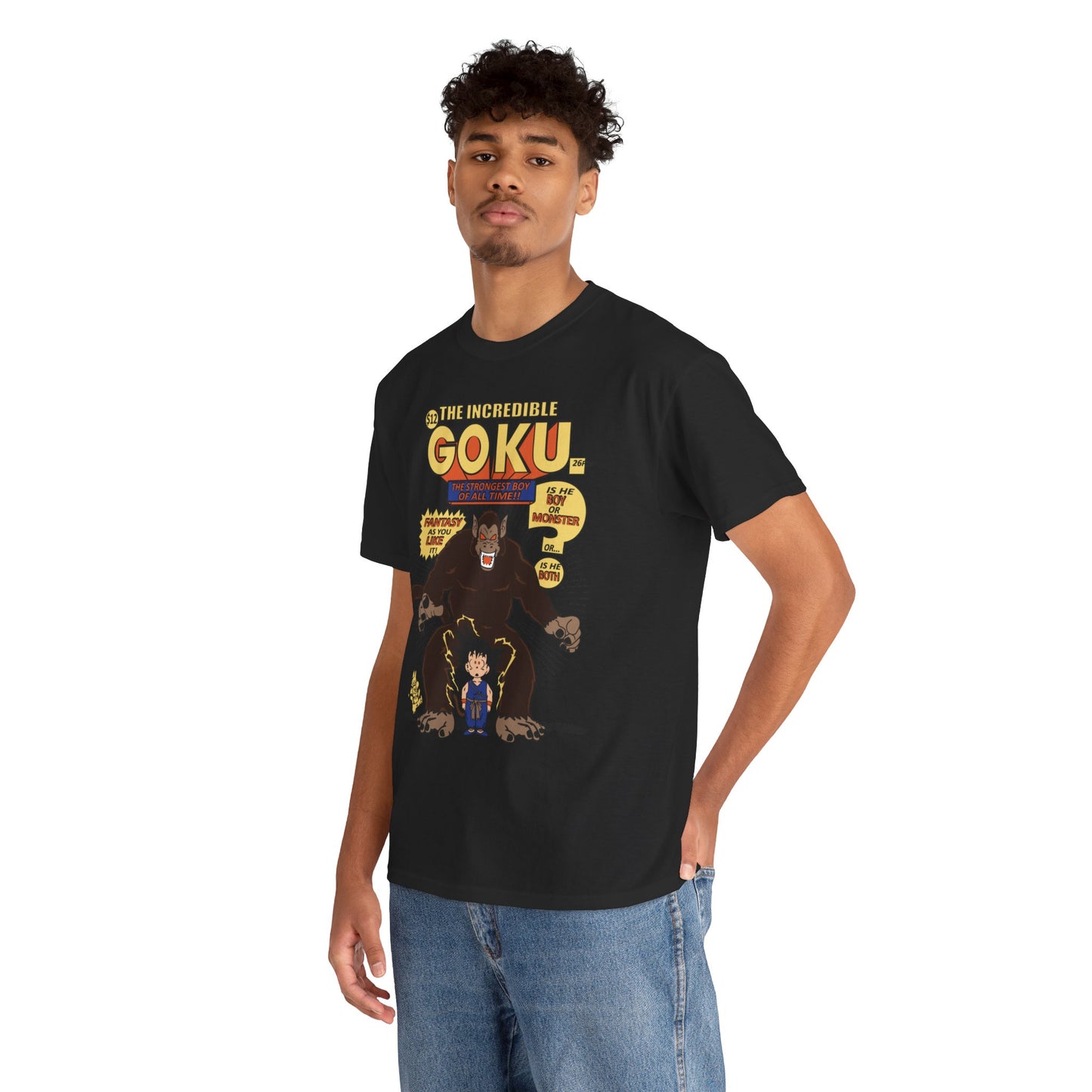 Goku Comic (Gildan · 5000) Unisex Heavy Cotton Tee