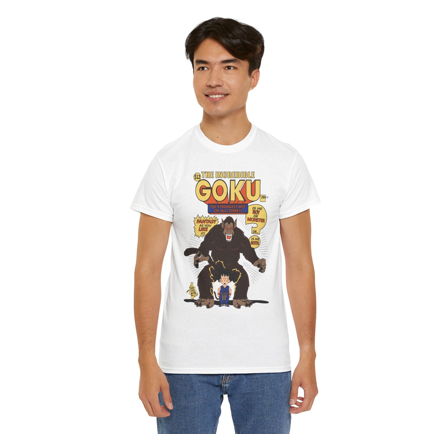 Goku Comic (Gildan · 5000) Unisex Heavy Cotton Tee